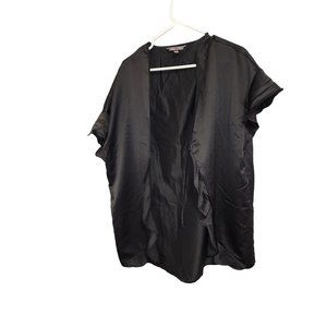 VINTAGE VICTORIA'S SECRET NIGHT ROBE BLACK AND WHITE ONE SIZE TIE